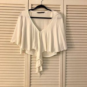 Zara white blouse